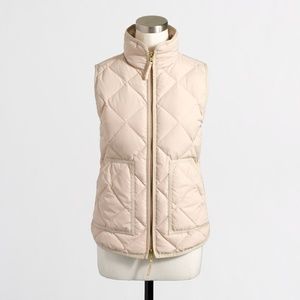 Quilted Puffer Vest - cream/J. Crew Factory